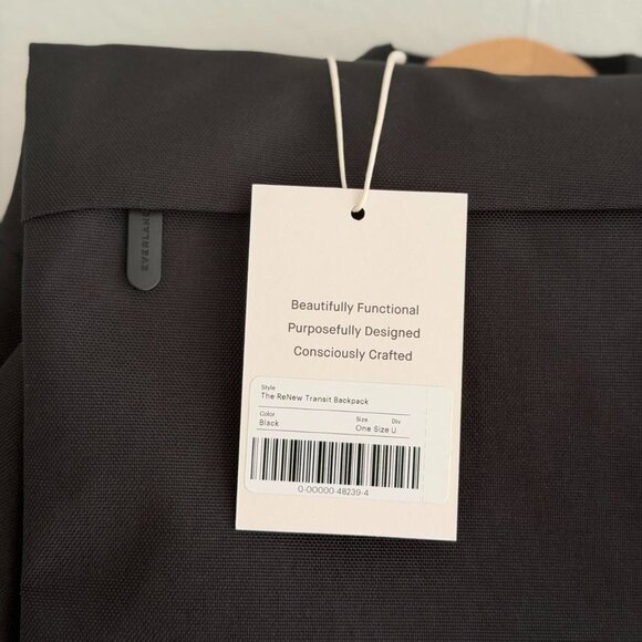 Everlane The Renew Transit Backpack in Black main image 6